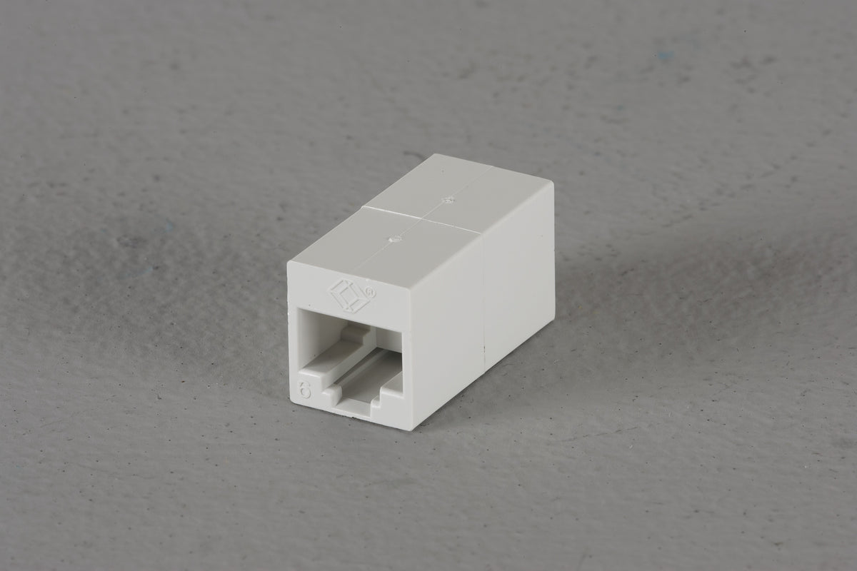 Black Box Network Services FM606 | CAT6 Unshielded Straight-Pin Coupler - White