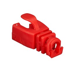 Black Box Network Services FMT720-SO-50PAK | Snap-On Snagless Cable Boot - Red, 50-Pack