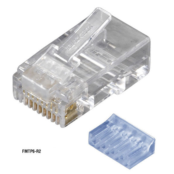 Black Box Network Services FMTP6-R2-50PAK | CAT6 Modular Plug - Unshielded, RJ45, 8-Wire