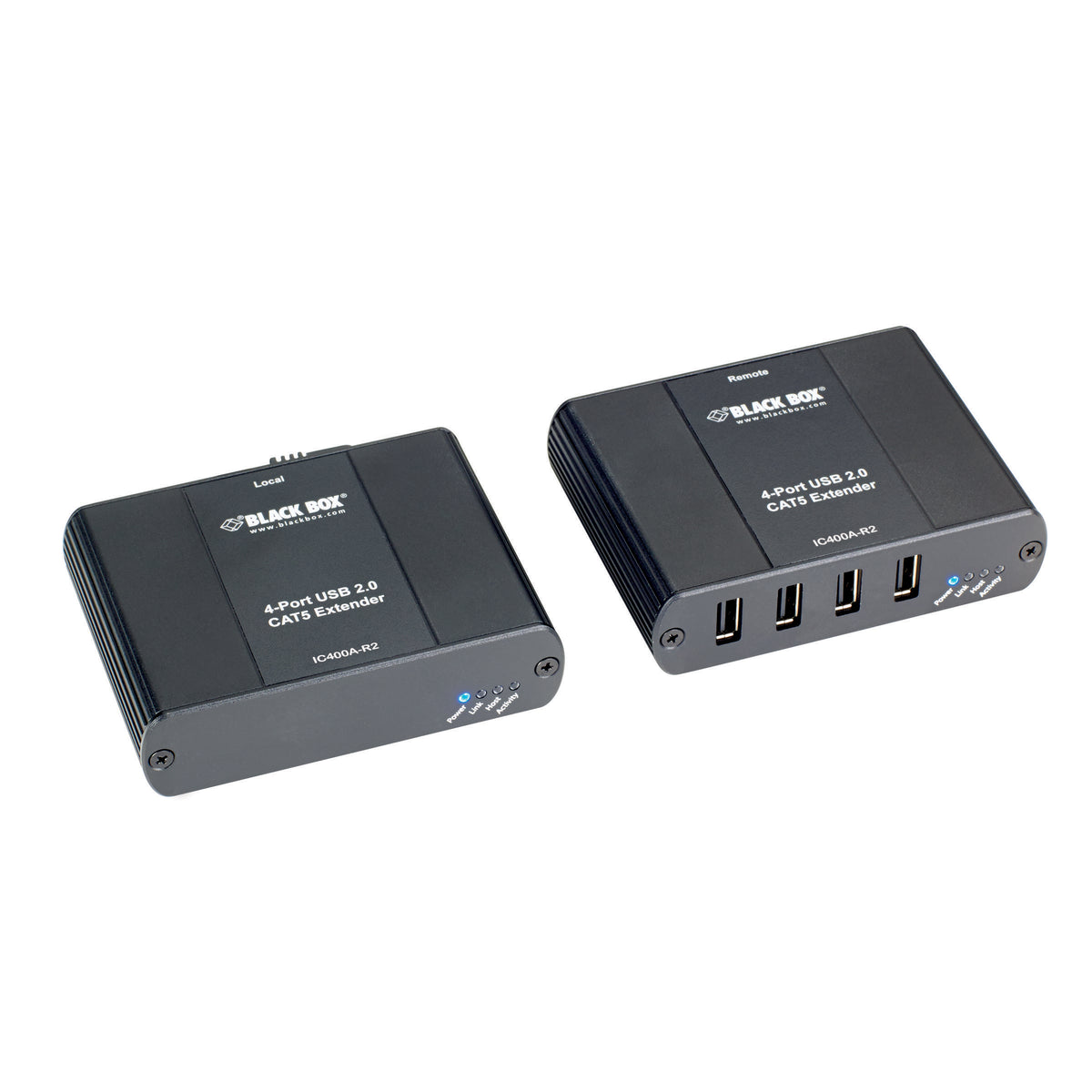 Black Box Network Services IC400A-R2 | USB 2.0 Extender - CATx, 4-Port