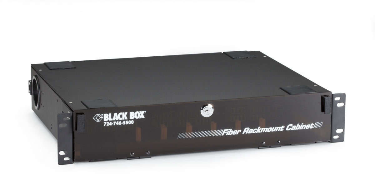 Black Box Network Services JPM418A-R5 | Rackmount Fiber Enclosure - 2U, 6-Slot Adapter