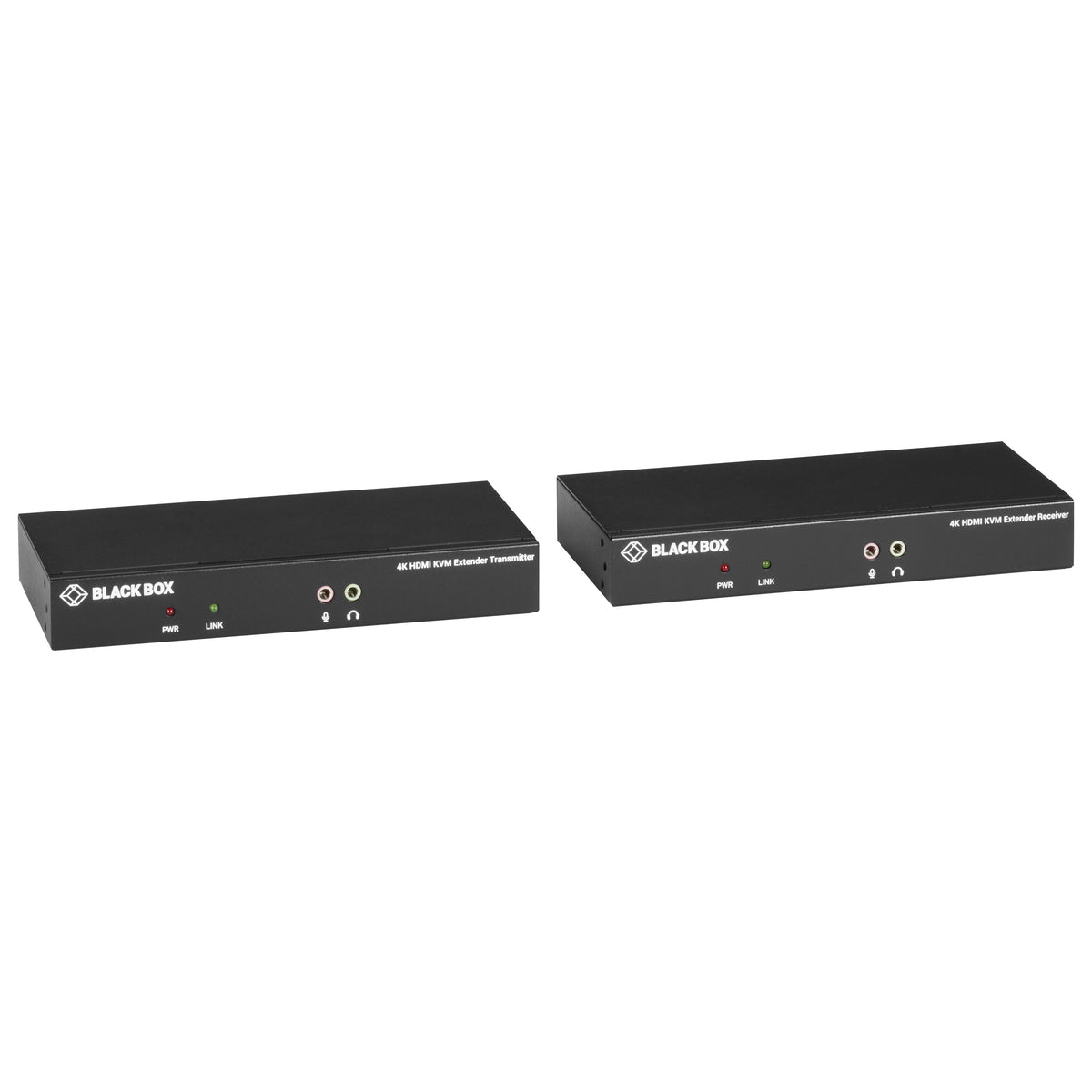 Black Box Network Services KVXLCH-100 | KVM Extender over CATx - 4K, Single-Head, HDMI, USB 2.0, Serial, Audio, Local Video