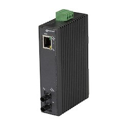 Black Box Network Services LMC270A-MM-ST | Fast Ethernet Media Converter - Copper to Multimode Fiber, Hardened, 1300nm, 2km, ST