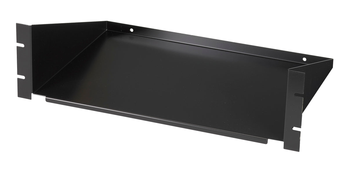 Black Box Network Services RMTS01 | 19" IT Rackmount Solid Shelf, 3U, 12"D, Fixed, 2-Point Mount