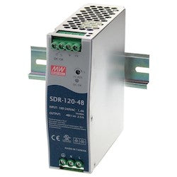 Black Box Network Services SDR-120-48 | Industrial DIN Rail Power Supply, 120W, 48VDC