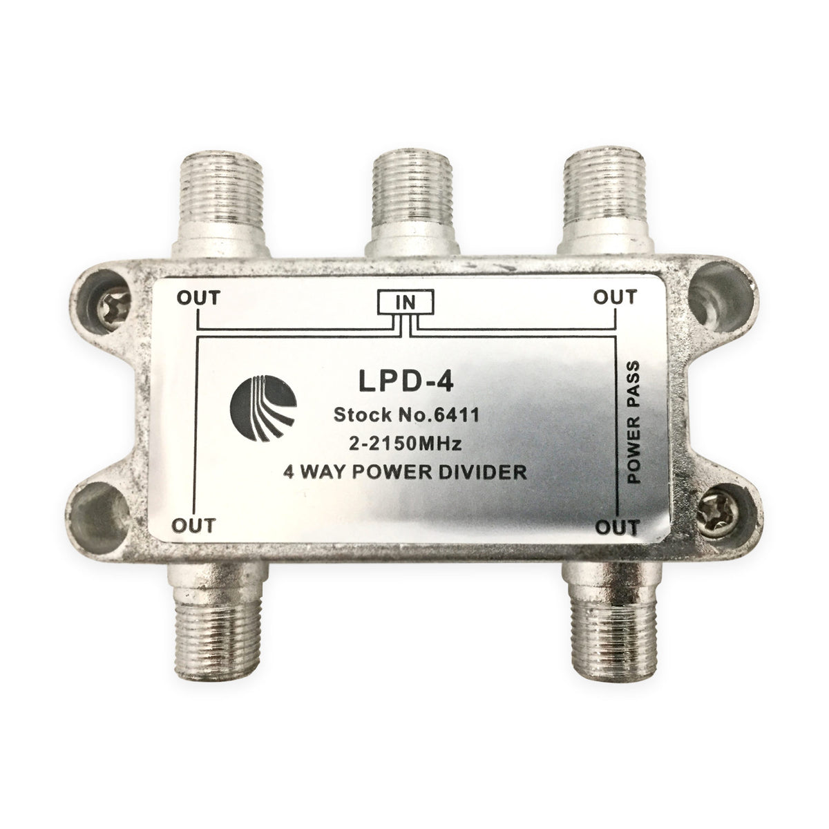 Blonder Tongue LPD-4 | 4-Way Splitter- 1-Port Power Pass