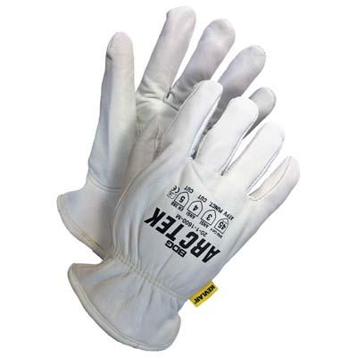 Bob Dale Gloves 20-1-1600-S | Arc Tek Grain Goatskin Cut-Resistant Leather Driver Gloves, Small