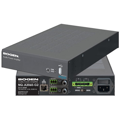 Bogen Communications NQ-A2300 | Gen-2 Nyquist 2-Channel Audio Power Amplifiers