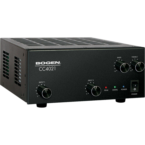 Bogen Communications CC4021 | Mixer-Amplifier for Installs, 2-Channel Mixer, Amplifier 40W, 70V
