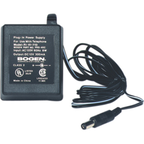 Bogen PRS40C | Power Supply, 12Vdc / 300 Ma