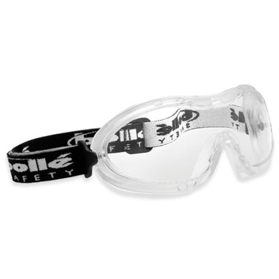 Bolle 40095 | Nitro Safety Goggle, Clear Frame, Clear Anti-Fog and Hardcoat Lens