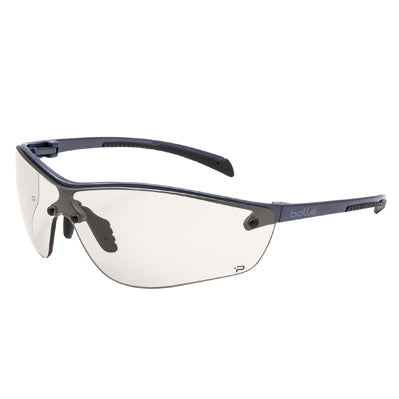 Bolle 40239 | Silium+ Safety Glasses, Gunmetal Frame, CSP Anti-Scratch/Anti-Fog Lens and Platinum Coating