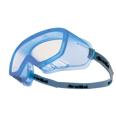 Bolle COVERSI | Coverall Safety Goggle, Blue Frame, Clear Anti-Fog and Hardcoat Lens, Sealed
