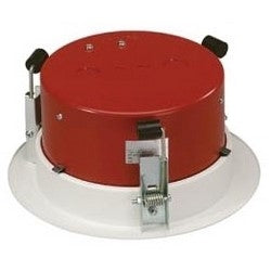 Bosch Security System LBC308102 | Loudspeaker Firedome, 6.2" Diameter X 2.8" Depth, Metal, Flame Red, With (1) Safety Cord And (2) Rubber Grommet, For Lbc3086/41 Loudspeaker