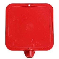 Brady Corporation 77210 | Bradycone Lock-In Sign Frame, 8.25" H X 8.25" W, Red