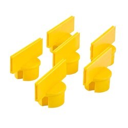 Brady Corporation 92136 | Post Sign Adapter - Large, Yellow, 6 Each
