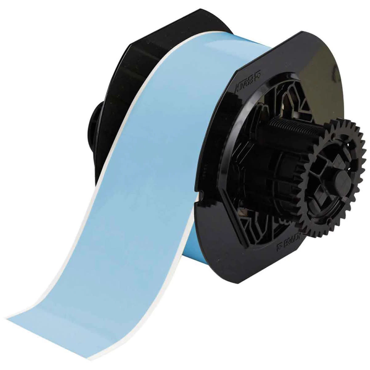 Brady Corporation B30C-2250-569-SB | B30 Series Low Halide Polyester Labels, 2.25" W x 100' L, Sky Blue