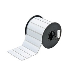 Brady Corporation B30EP-174-593-WT | B30 Series Raised Panel Polyester Labels, 1" H x 4" W, Roll of 300 Labels, White