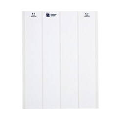 Brady Corporation LAT-58-361-1 | Printer Labels, Polyester, Clear/White, 2.625 in L, 25.4 mm W