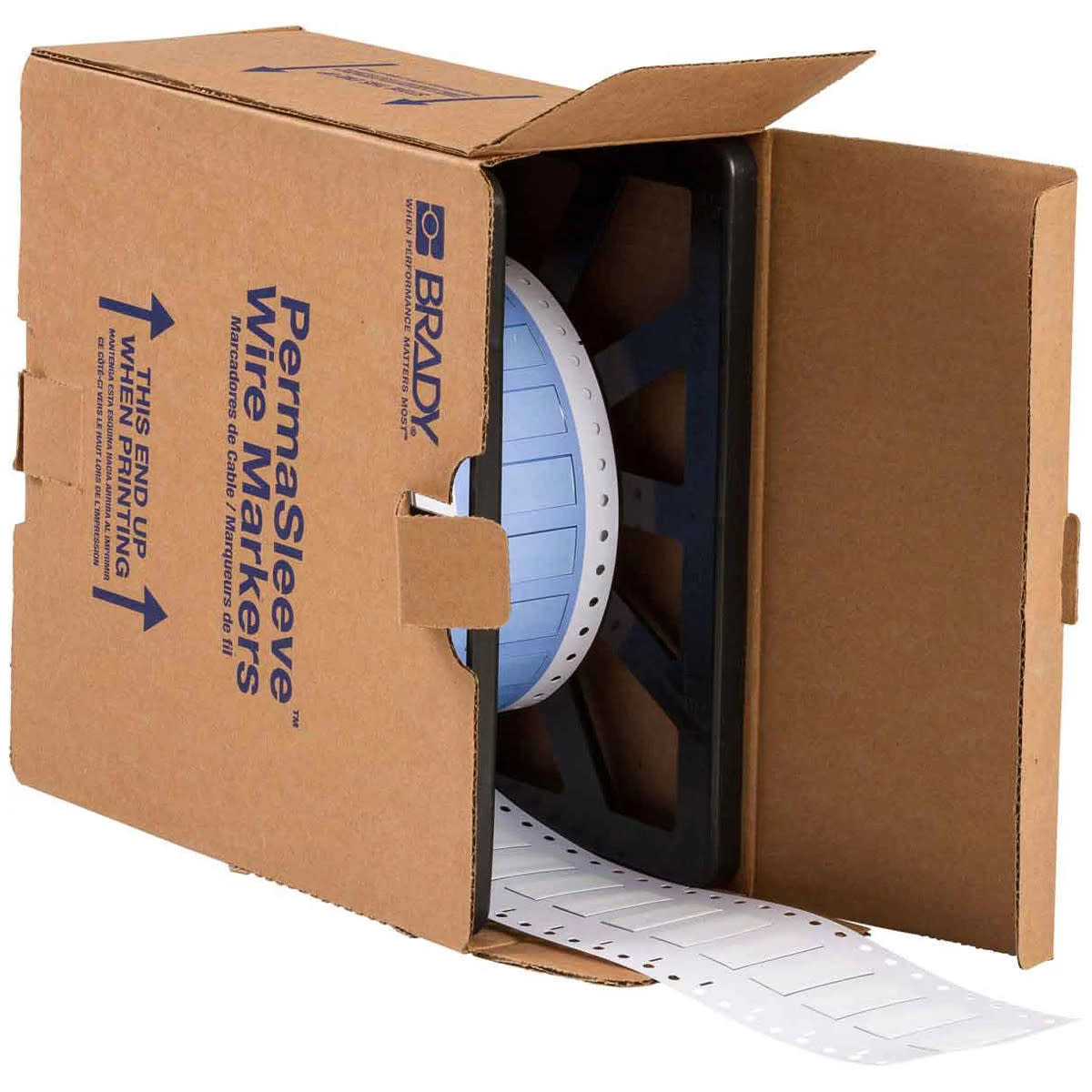 Brady Corporation PS-375-150-WT | Printer Labels, Polyolefin, White, 0.645 in L, 38.1 mm W