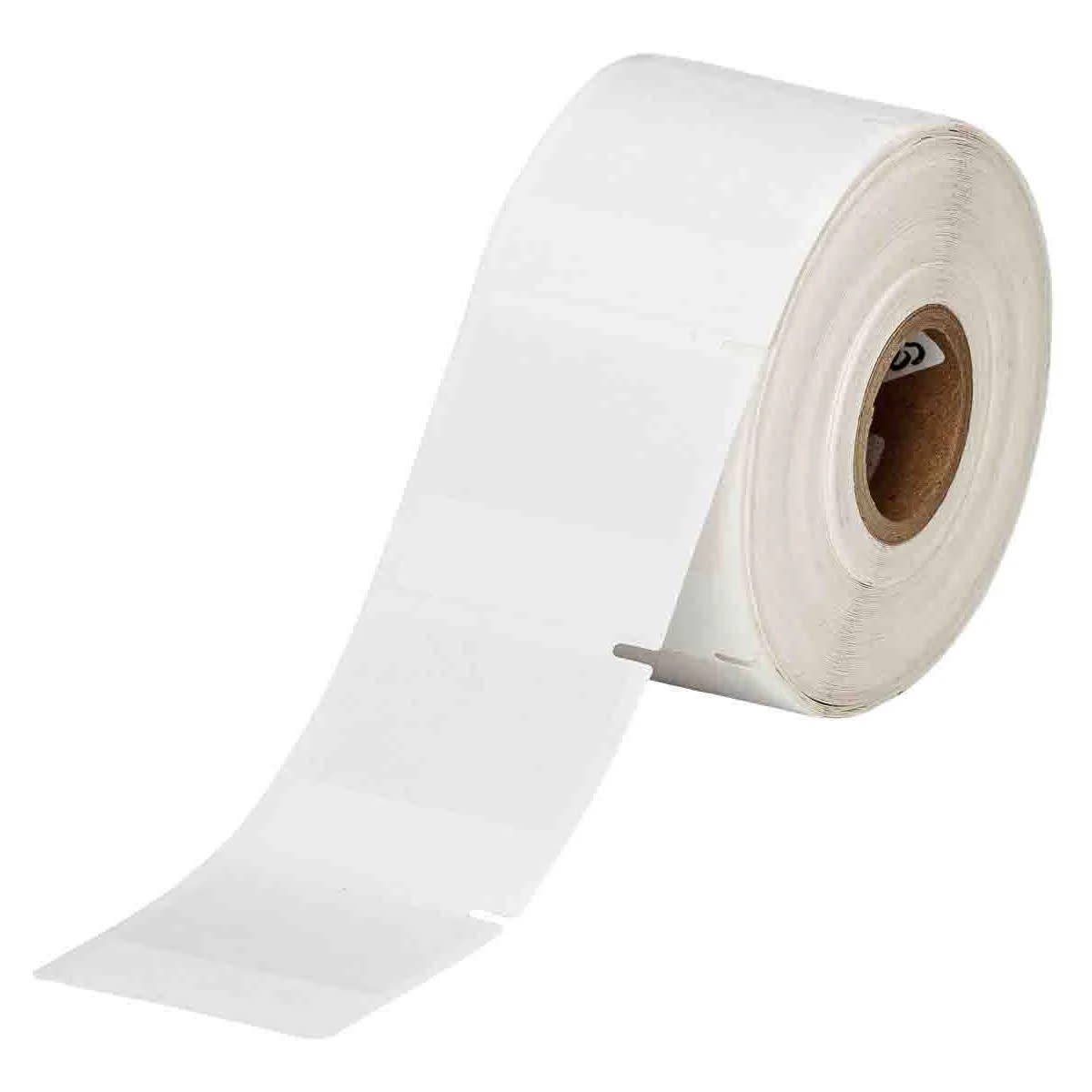 Brady Corporation THT-119-427-1-SC | Small Core Self-laminating Labels, 1 in., Square, Vinyl, Matte, White, 1.5 H x 1.5 W in.