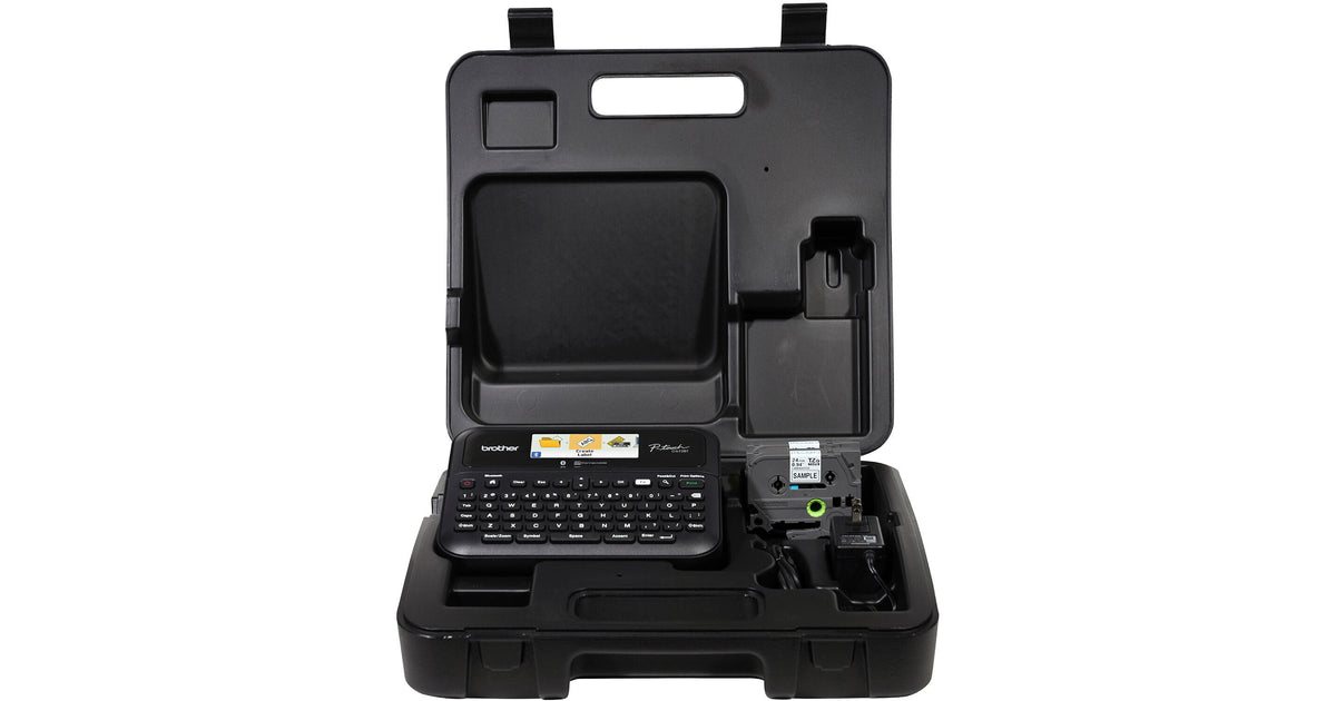 Brother Mobile Solutions PTD610BTVP | Label Maker, Black, Black, USB, Bluetooth P-touch Editor Software, Brother Iprint and Label