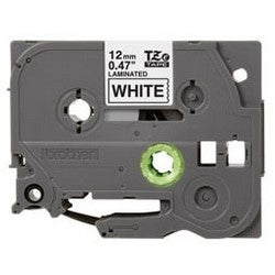 Brother Mobile Solutions TZE231 | Laminated Tape 12 MM, Black on White, for P-Touch 8 Meter