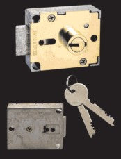 Bullseye Sd Locks B4113-SGL-BR | Cabinet Lock, US26D Satin Chrome Finish, Brass