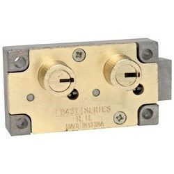 Bullseye Sd Locks B431-BR-SY3-RH | Right Hand Double Little Nose, SY3 Guard Stack, 1/2" Nose Height, Brass