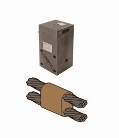 Burndy B1313 | Horizontal Parallel Mold Through Cable 2 AWG