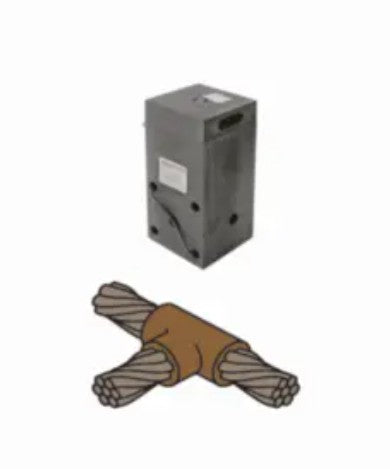 Burndy B223 | Horizontal Cable Tap to Horizontal Cable Run 2 AWG