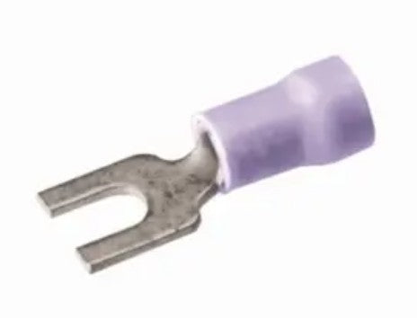 Burndy BA14EL6M | Locking Fork Tongue Compression Terminal Polyvinylchloride Covered