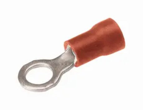 Burndy BA16E8 | Vinyl Ring Terminal For 22 - 16 AWG