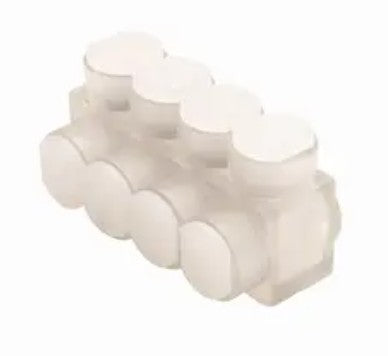 Burndy BIBS2505 | 1-Sided, 5-Conductor, Dual-Rated Al/Cu, Clear Insulated Multi-Tap Connector