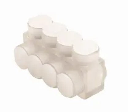 Burndy BIBS46 | 1-Sided, 6-Conductor, Clear Insulated Multi-Tap Connector