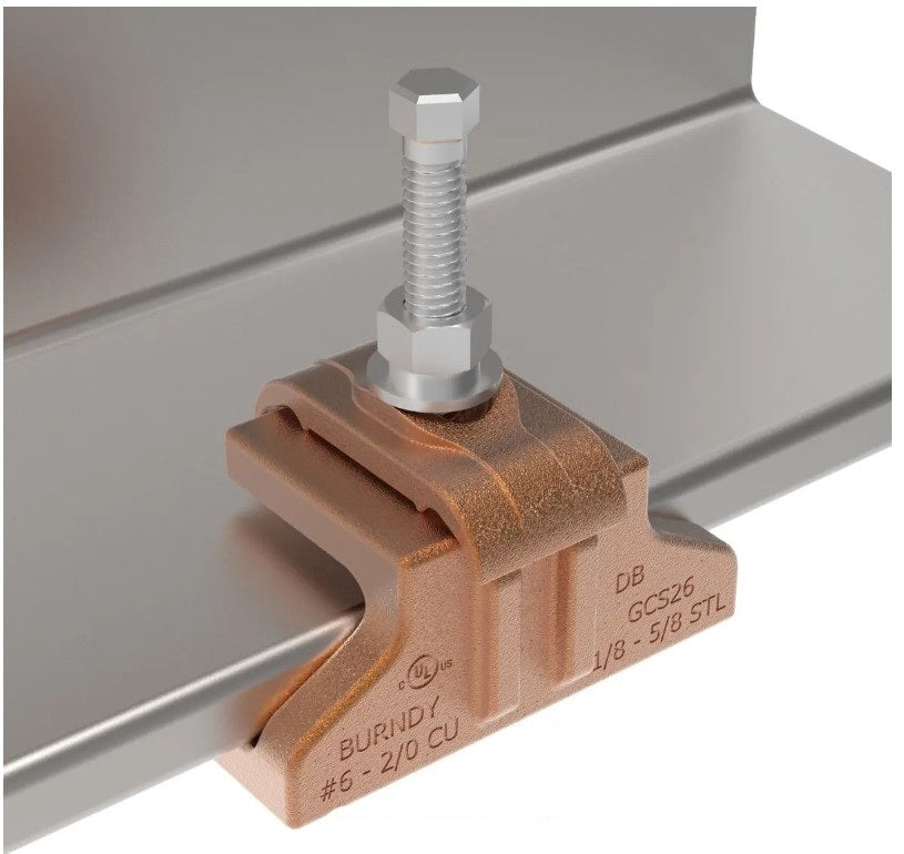 Burndy GCS26HEX | CONSTRICTOR Ground Clamp to Steel Connector