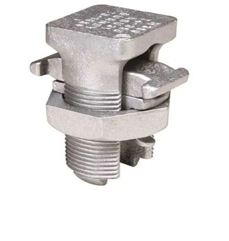 Burndy KSU28 | Split Bolt Connector with Spacer, Run/Tap: Copper/Aluminum #1-4/0 AWG
