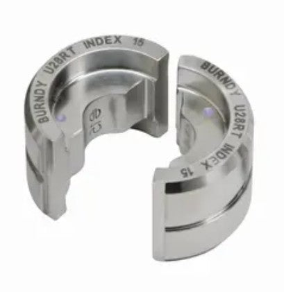 Burndy U11T1 | Stainless Steel Circular Butting Twin U Die, Green, Index 11