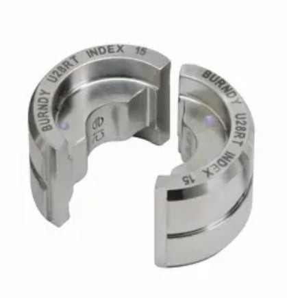 Burndy U27RTW | Stainless Steel Circular Butting Wide U Die, 3/0 AWG, Index 14