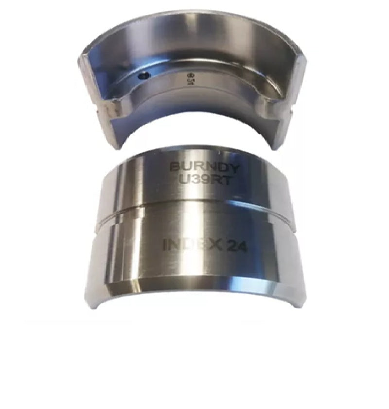 Burndy U39RT | Stainless Steel Circular Non-Butting Twin U Die, 750 kcmil, 600 Flex, Black, Index 24