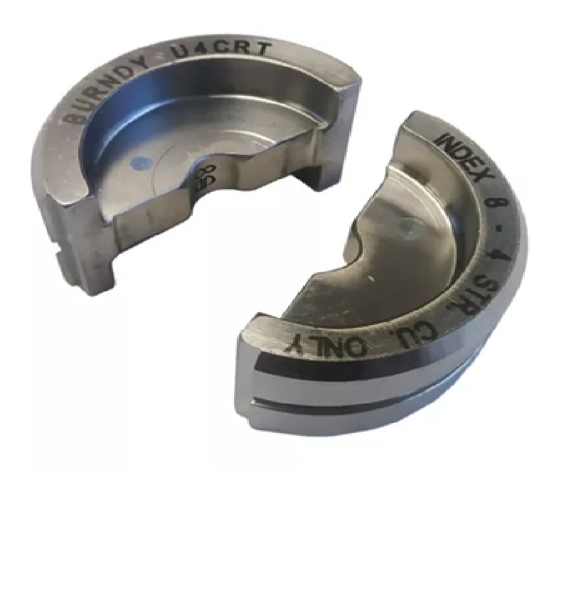 Burndy U4CRT | Stainless Steel U Die, Gray, Index 8