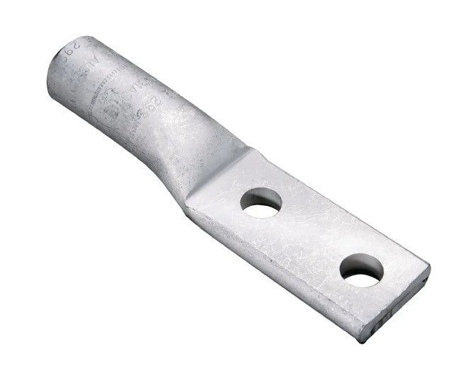 Burndy YA36A3UG | Aluminum Compression Terminal, 600 kcmil, 2-Hole NEMA Pad, AL9CU