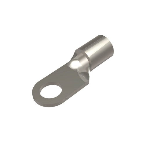 Burndy YAD4CM10E38 | Uninsulated Ring Terminal, 4 AWG, 1-Hole, 3/8 in. Stud