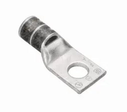 Burndy YAL26T12 | Copper Compression Terminal 1-Hole 1/2" Stud Standard Barrel