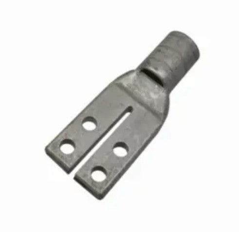 Burndy YAV25L4TC14FXG1 | Copper Compression Terminal 4-Hole Split Pad 1/4"