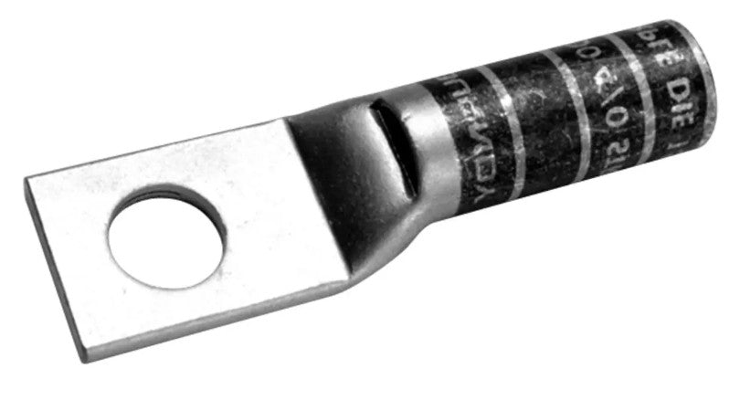 Burndy YAZV28NT38FX | Compression Terminal, 3/8 in. Stud, Long Barrel, Narrow Tongue