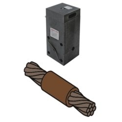 Burndy B5625 | 10047266 | Mold, Horizontal End to End, Cable to Cable, 2 AWG (Run & Tap), 32 Weld Metal