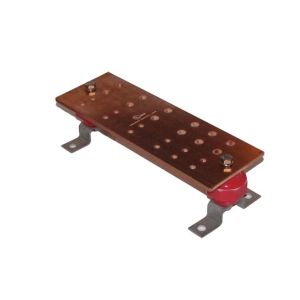Burndy BBB14412F | BBB14412F | Busbar Assembly, Insulated, 24 Hole Copper Bar, Stainless Steel Brackets