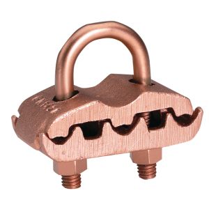 Burndy GK1426 | 264350 | Ground Clamp, (3) Cable Parallel to Pipe, Copper Alloy, 1/2 to 3/4 Inch IPS