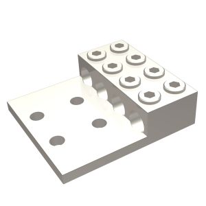 Burndy KK4A36U4N | 392051 | Mechanical Terminal, Aluminum, Tin Plated, 1/2 Inch, Hex Socket, CU/AL